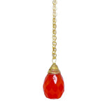 Teardrop Pendulum Stone Necklace