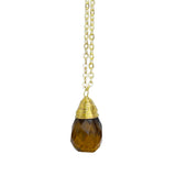 Teardrop Pendulum Stone Necklace