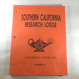 Southern California Research Lodge - Set Vol 1-4 (DAMAGED)