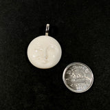 Carved Bone Moonface Pendant