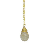 Teardrop Pendulum Stone Necklace