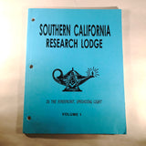 Southern California Research Lodge - Set Vol 1-4 (DAMAGED)