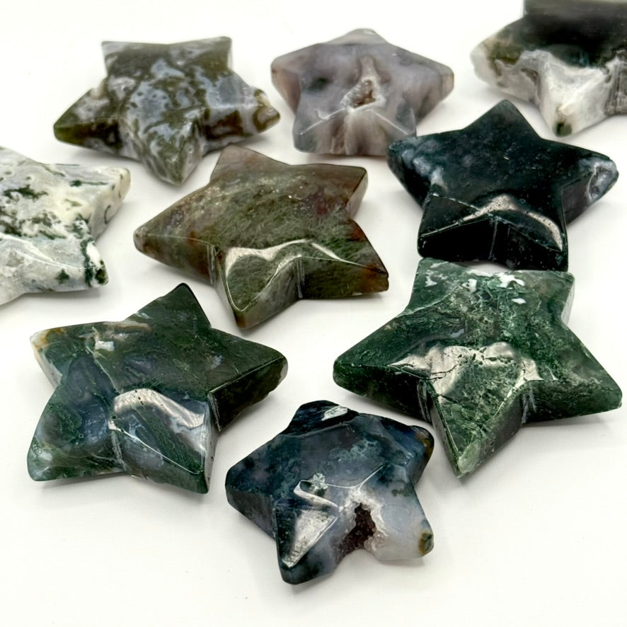 Moss Agate Stars