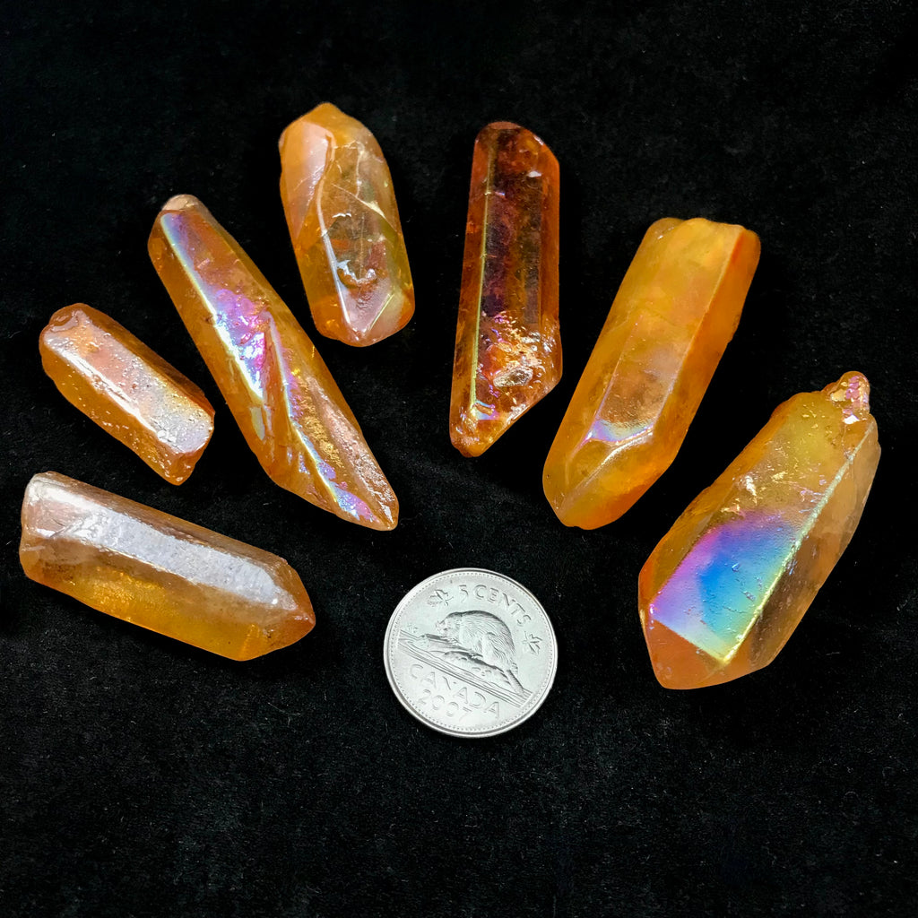 Tangerine Aura Quartz