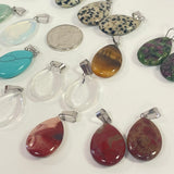 Teardrop Stone Pendants (multiple options)