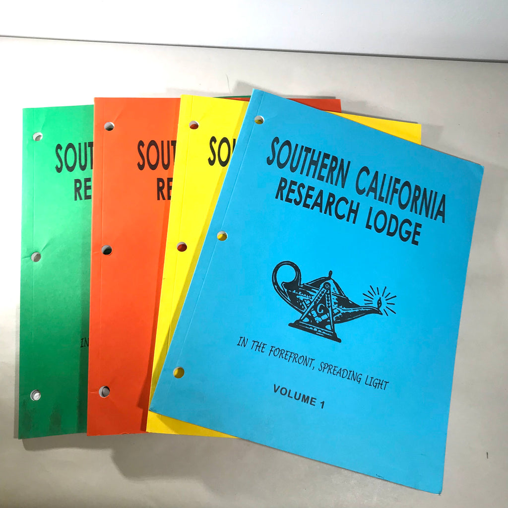 Southern California Research Lodge - Set Vol 1-4 (DAMAGED)