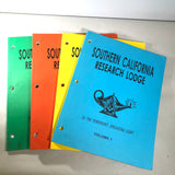 Southern California Research Lodge - Set Vol 1-4 (DAMAGED)