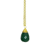Teardrop Pendulum Stone Necklace
