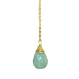 Teardrop Pendulum Stone Necklace