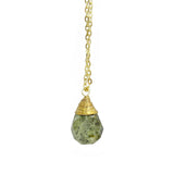 Teardrop Pendulum Stone Necklace
