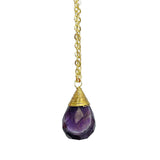 Teardrop Pendulum Stone Necklace