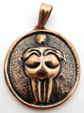 Copper Goddess Amulet Pendant