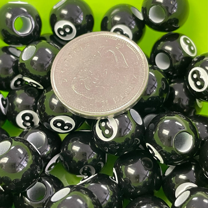 8 Ball Charm Beads