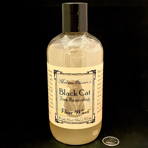 Black Cat Jinx Removing Floor Wash by Madame Phoenix