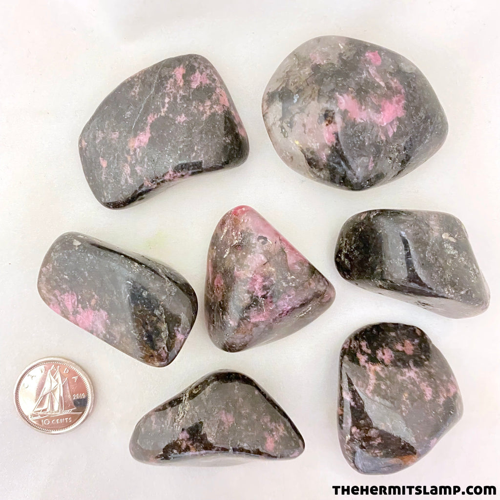 Rhodonite in Quartz (Multiple Options)