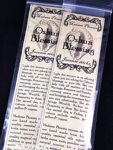 Oshun Blessing Incense Sticks by Madame Phoenix