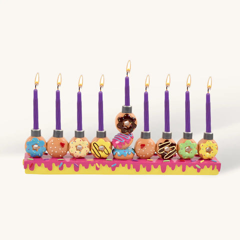 Donut Menorah