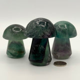 Purple and Green Fluorite Mushroom
