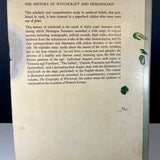 The History of Witchcraft and Demonology - Montague Summers (1973 Paperback)