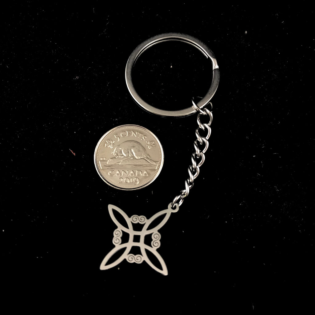Silver Witches Knot Keychain