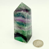 Banded Purple and Green Fluorite Tower (Multiple Options)