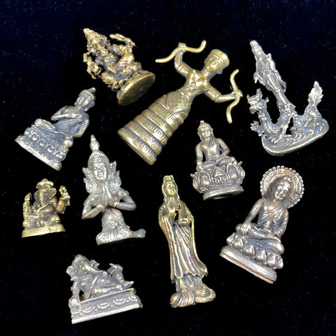 Brass Deity Statuettes (Multiple Options)