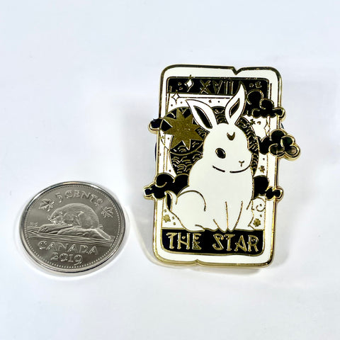 'The Star' Bunny Tarot Enamel Pin