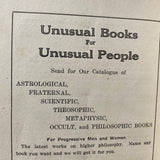 Fortunate Hours (How to Select Them) - The Philosophy of Planetary Influence (1924 FIRST EDITION)