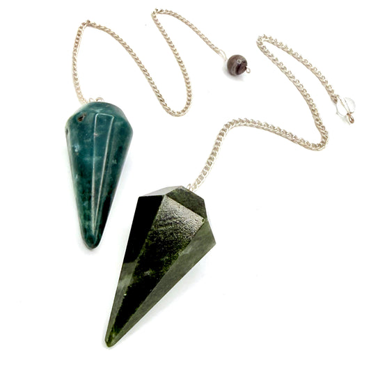 Moss Agate Pendulum