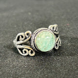 Tanvi Silver-Plated Stone Rings (Multiple Options)