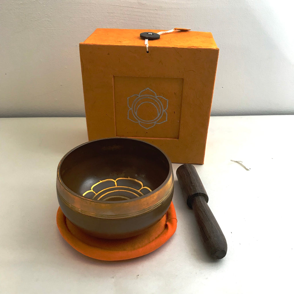 Singing Bowl (Mini) Sacral Charka - Orange