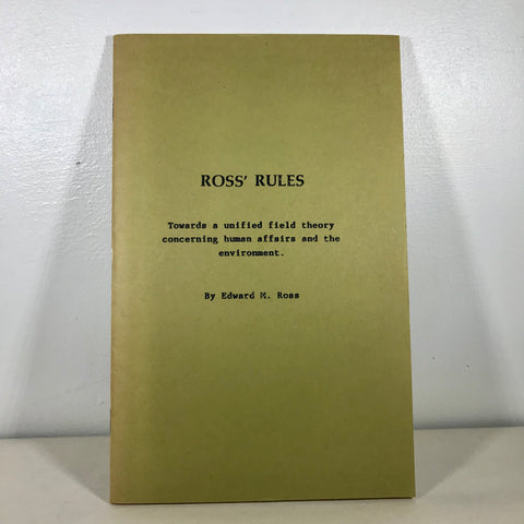 Ross' Rules - Edward M. Ross