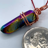 Titanium Quartz Pendant Handmade