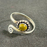 Tanvi Silver-Plated Stone Rings (Multiple Options)