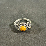 Tanvi Silver-Plated Stone Rings (Multiple Options)