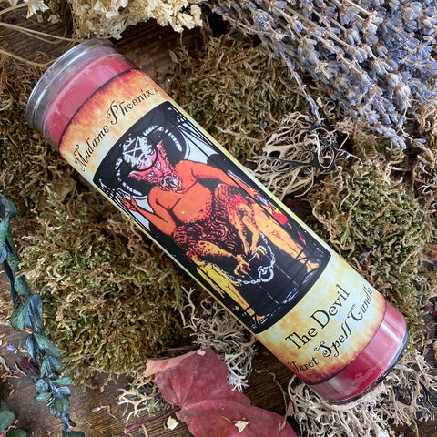 7 Day Candle - The Devil Tarot Candle by Madame Phoenix