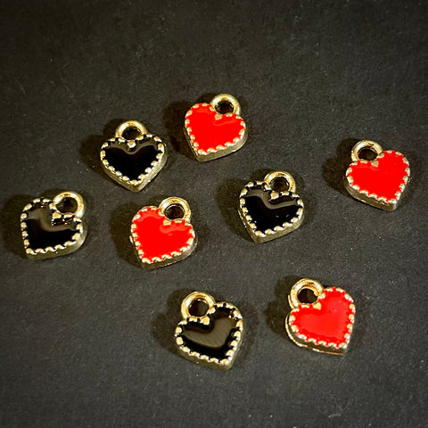 Mini Elegant Heart Charms (Multiple Options)