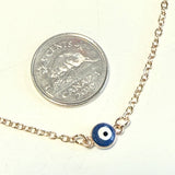 Mini Evil Eye Pendant on Gold Coloured Chain