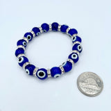 Evil Eye Glass Bracelet