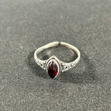Tanvi Silver-Plated Stone Rings (Multiple Options)