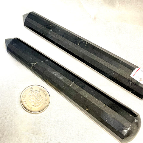 Pointed Black Tourmaline Massage Wand