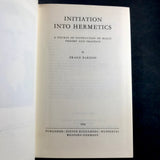 Initiation Into Hermetics - Franz Bardon (1976 Edition, No Dust Jacket)
