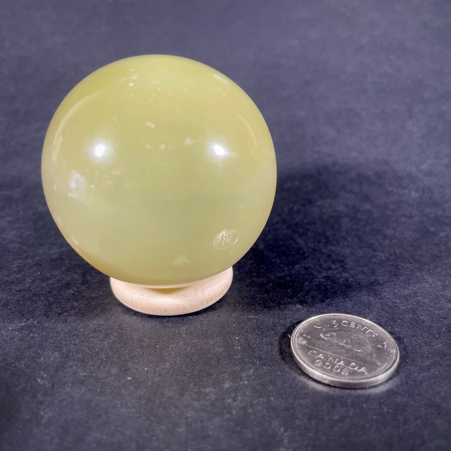 Green Calcite Sphere