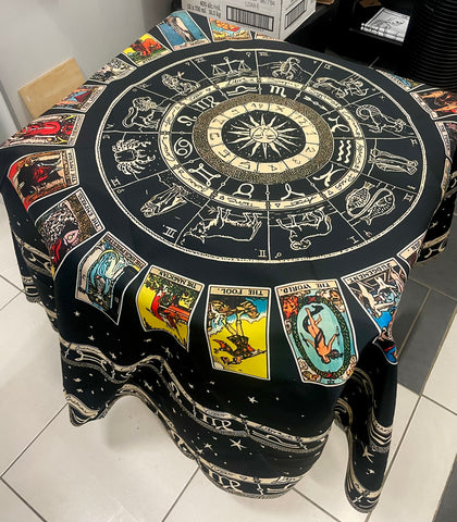 Round Tarot Tablecloth/Tapestry