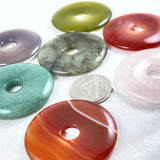 Crystal Donut (Pi) Stone Pendant