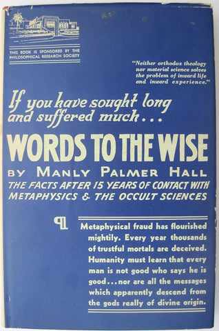 Words to the Wise - Manly P. Hall