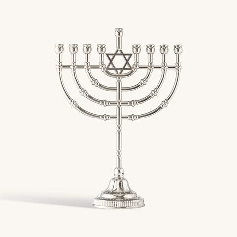 Silvertone Traditional Candle Menorah