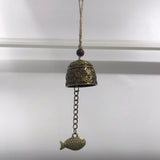 Hanging Dragon Bell with Fish Charm