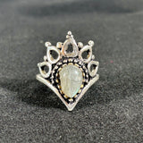 Tanvi Silver-Plated Stone Rings (Multiple Options)