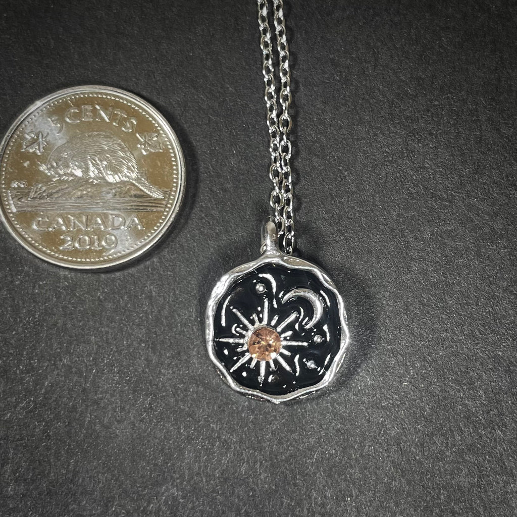 Sun Moon Stars Pendant with Chain